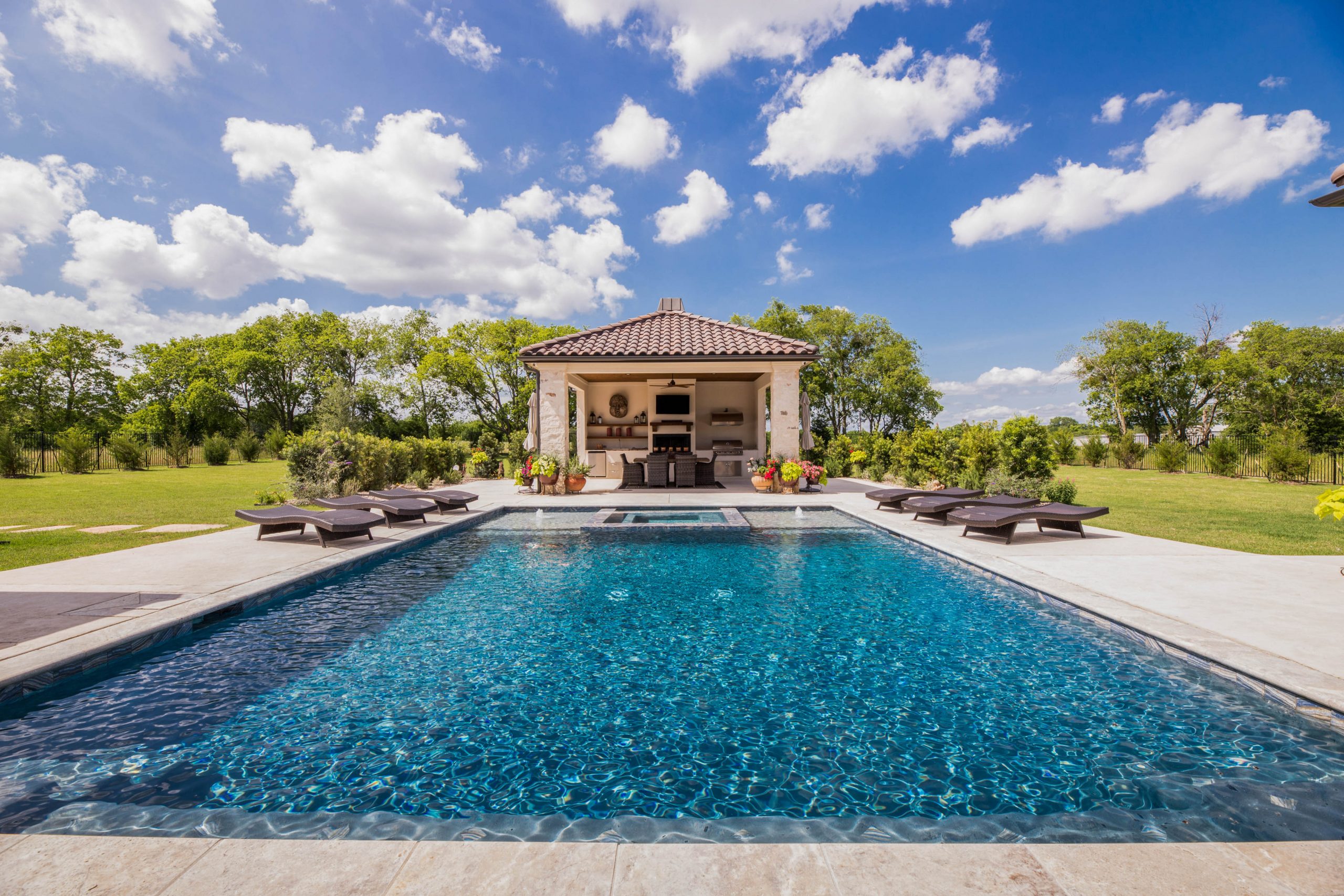 Real Estate Photography Myths Debunked - showcase exterior photos, like pools and patios