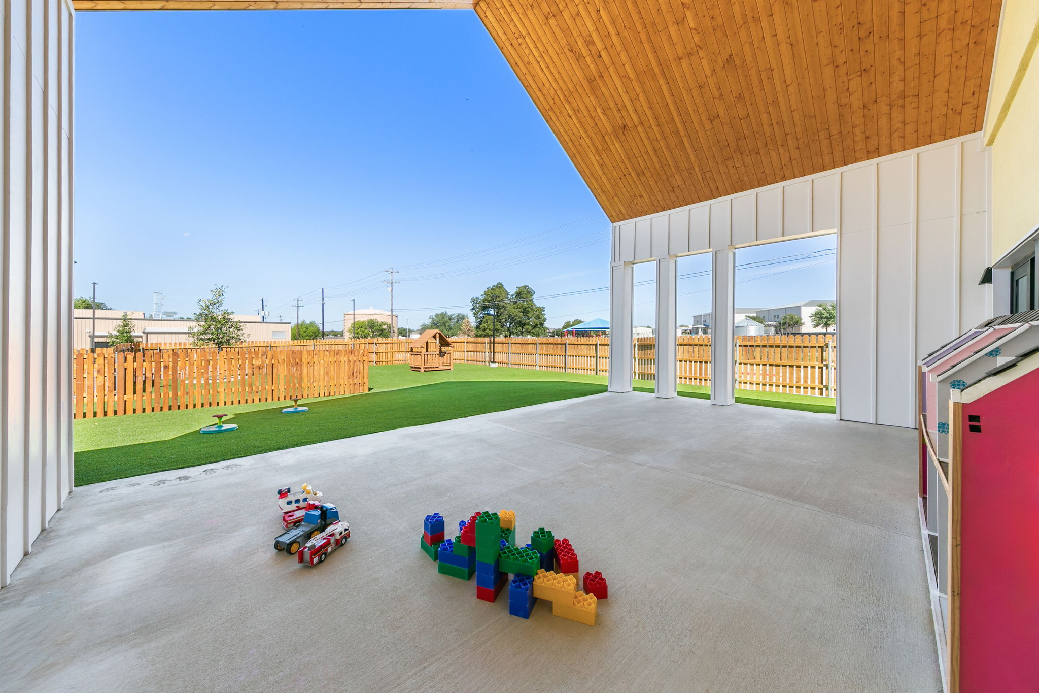Mrs. Amy's Preschool - backyard patio
