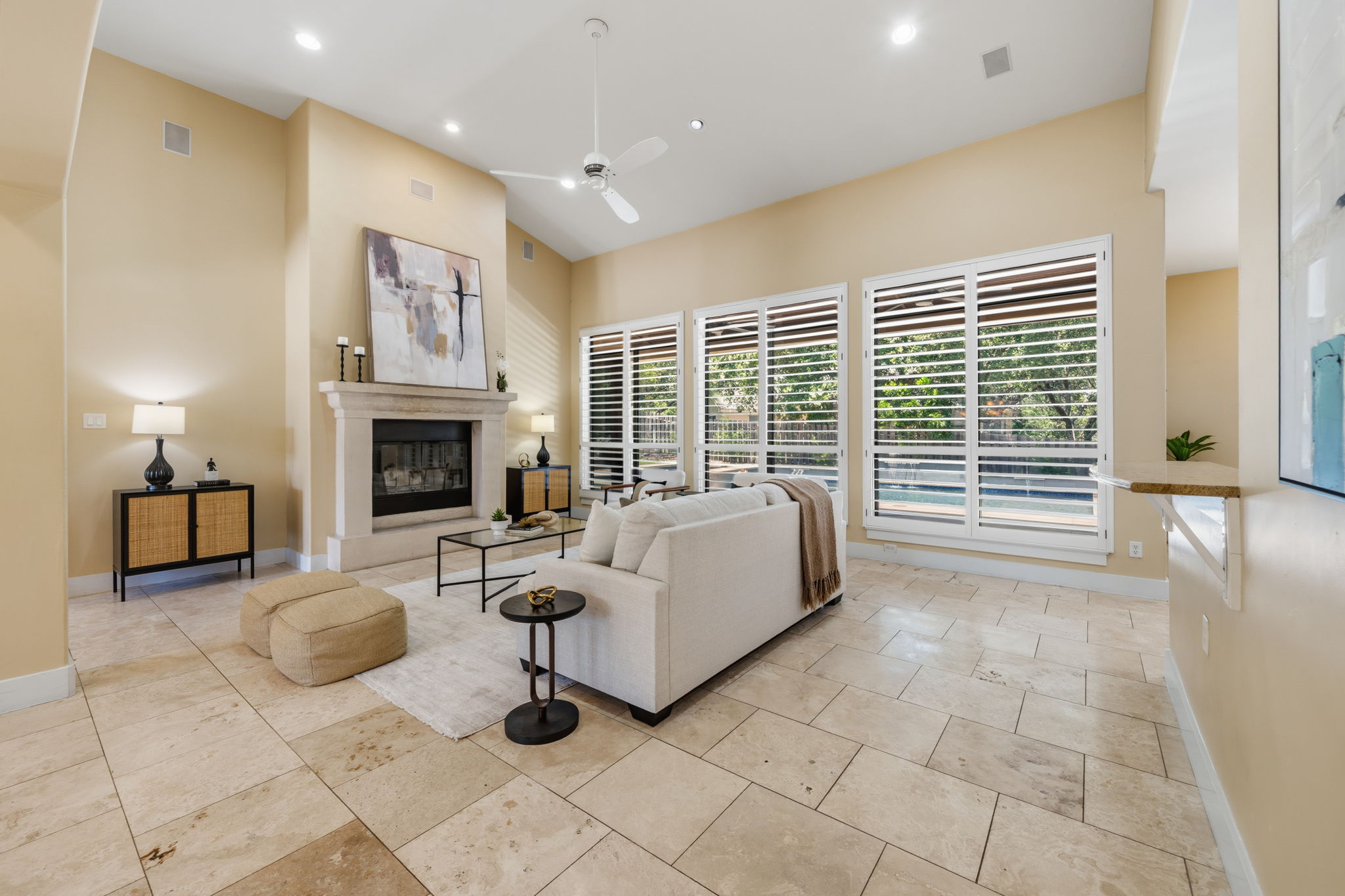 17-SQFT-0542 tips for great listing photos; bright living room with windows and blinds open